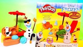 PLAY-DOH Summertime OLAF Featuring DISNEY FROZEN Hasbro MsDisneyReviews playdoh video