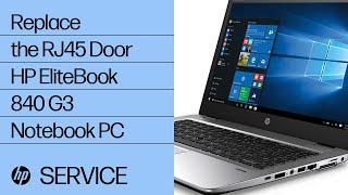 Replace the RJ45 Door | HP EliteBook 840 G3 Notebook PC | HP