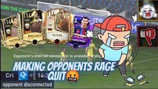 I scored until the opponent Rage quits in FIFA Mobile!!!