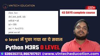 clas Acc: pyton o level old year question paper solution || m3r5 old year question paper solution