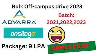 Onsitego, Advarra Off-Campus Drive 2023 || Salary: 9 LPA @techlecture #viral #offcampusdrive