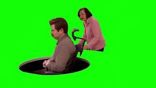 Green Screen Ron Swanson's New Desk Meme | Parks and Recreation Meme