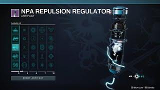 Season of the Deep - New Artifact "NPA Repulsion Regulator" (All Mods & Lore Showcase) [Destiny 2]