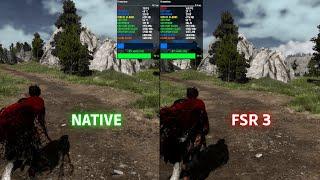 Forspoken - FSR 3 Frame Generation Performance & Visual Comparison