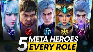 TOP 5 META HERO FOR EACH ROLE  | MOBILE LEGENDS 2022