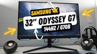 Samsung 32-inch Odyssey G7 4K Gaming Monitor Unboxing & Review : G70B