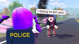 Guy Charges At Police With Knife.. Gets Shot 57 Times.. (Roblox)