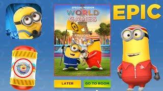 Despicable me Minion Rush gameplay WORLD GAMES special mission Sporty Kevin minion