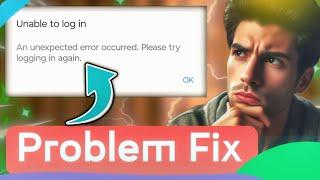 An unexpected error occurred please try logging in again, Instagram and unexpected error occurred