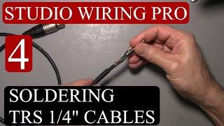 Soldering 1/4 inch TRS Connectors Like A Pro