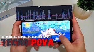 Tecno LD7 Pova Genshin Impact gaming test | Handcam Gameplay Low Settings 60FPS | Mediatek Helio G80