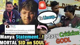 Why Manya not Playing?  Spower INTERVIEW  Mazy Troll GODL BGMS  Scout Jonathan Entry