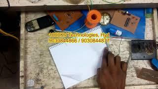 Paper circuit load activation test |Live projects hyderabad | ece eeeprojects |