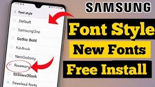 How to Install Samsung Fonts For Free | Samsung Font Style | Samsung Fonts Free Download Apk