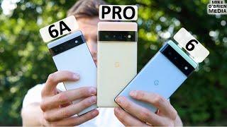 Google Pixel 6A vs 6 vs 6 Pro (Same Phone, Double The Price?)