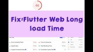 Flutter web firebase: Long website load time