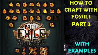 How to craft with fossils with examples! PoE 3.23 2/2