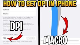 How to set DPI + MACRO in iPhone(iPHONE 6,6s,7,8+,X,XR,11,12,13) EASY AND FAST SETTINGS