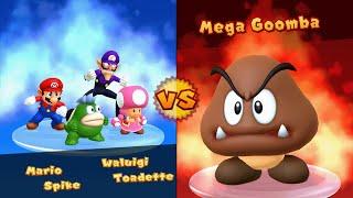 Mario Party 10 - Mario vs Spike vs Waluigi vs Toadette - Mushroom Park