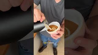 Oat Milk Latte Art Tutorial! Subscribe for daily tutorials!