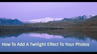 How to add a twilight effect to your photos in photoshop