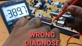 Samsung 45 Led TV Repair | 110v to 220v | Main Board Problem | No Standby Power Indicator