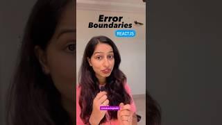 Error Boundary in ReactJS @NishaSingla