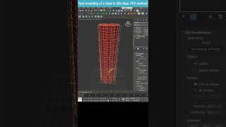 Creating a Vase with Cylinder and FFD Modifier in 3Ds Max #shorts #modelingtips  #tips #3dsmax #ffd