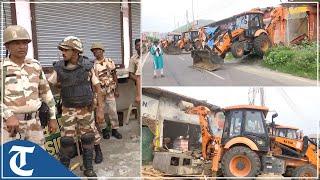 Haryana: District administration carries out demolition drive in Nuh amid heightened security