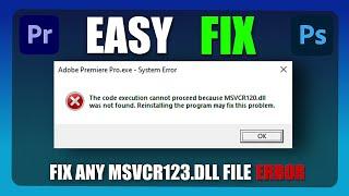 msvcp120.dll Was Not Found | Fix | For Any Program Easy & Fast