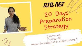 NTA NET Exam - 20 Days Preparation Strategy! Follow Right Unbiased Approach! Dates 2020 Announced