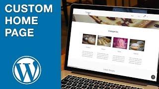 Creating a WordPress Home Page