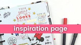 2021 Happy Planner inspiration page plan with me