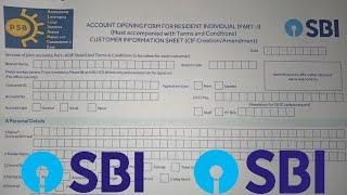 SBI New Minor Account Opening Form Fill UP 2024 ?