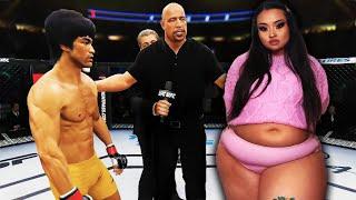 UFC 4 | Bruce Lee vs. Erika Lipps (PLUS SIZE) (EA Sports UFC 4)