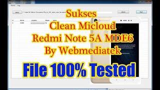 Sukses Clean Micloud Xiaomi Redmi Note 5a MDE6 Work 100% Tested