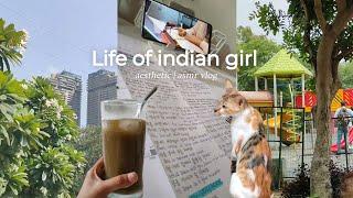 Day in my life  Aesthetic vlog indian | life of introvert girl | productive chill & study vlog