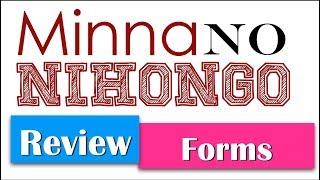 JLPT N5 Japanese Verb Forms & Conjugations (Minna No Nihongo Review Part 2)