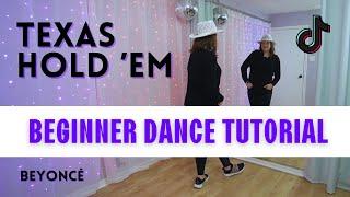  "TEXAS HOLD 'EM" Dance | Beyoncé | TikTok (BEGINNER DANCE TUTORIAL), Back-view & Step-by-Step! 