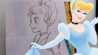 How to Draw ANIME CINDERELLA from Disney's Cinderella - @dramaticparrot