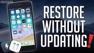 How To Restore iOS 11.3.1 For Electra Jailbreak Without Updating + Keep Data NO PC iPhone iPod