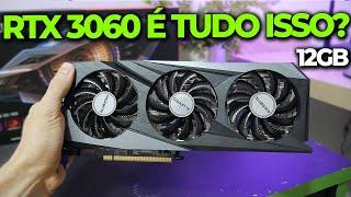 A NOVA RTX 3060 DE 12GB! UMA PLACA CUSTO BENEFÍCIO SERÁ? VEJA PODER EM JOGOS! (e ainda quebrei)