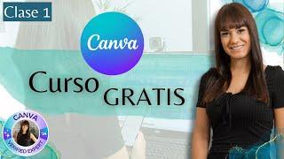 CURSO CANVA GRATISClase 1 ⭐ Curso completo 2024 para aprender a diseñar en CANVA 100% actualizado