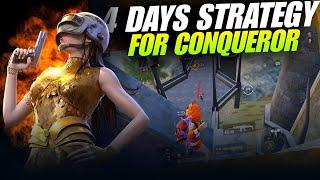 EASIEST CONQUEROR  4 DAYS CONQUEROR STRATEGY | CONQUEROR RANKPUSH TIPS AND TRICKS