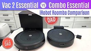 iRobot Roomba Essentials Robot Vacuum COMPARISON Vac 2 (Q052) vs Combo (Y0110)  With Self Empty Base