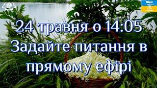 24 травня о 14:05 Задайте питання в прямому ефірі