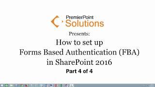 Implementing and Configuring FBA in SharePoint 2016 - Part 4 - Importing Users