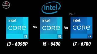 i3-6098P vs i5-6400 vs i7-6700 6th Gen Desktop Processor l  intel core Processor Spec Comparison