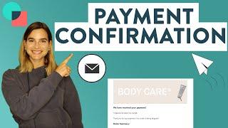 How to send a payment confirmation email