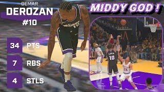 MID POST MASTERY Feat. DeMar DeRozan ! | NBA 2K25 Kings Play Now Online